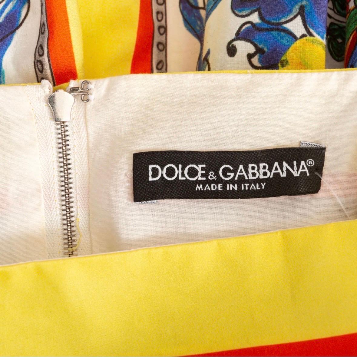 Dolce & Gabbana Majolica and Lemon Print Dress 4
