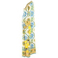 Dolce & Gabbana Majolica-print One-shoulder Dress US10