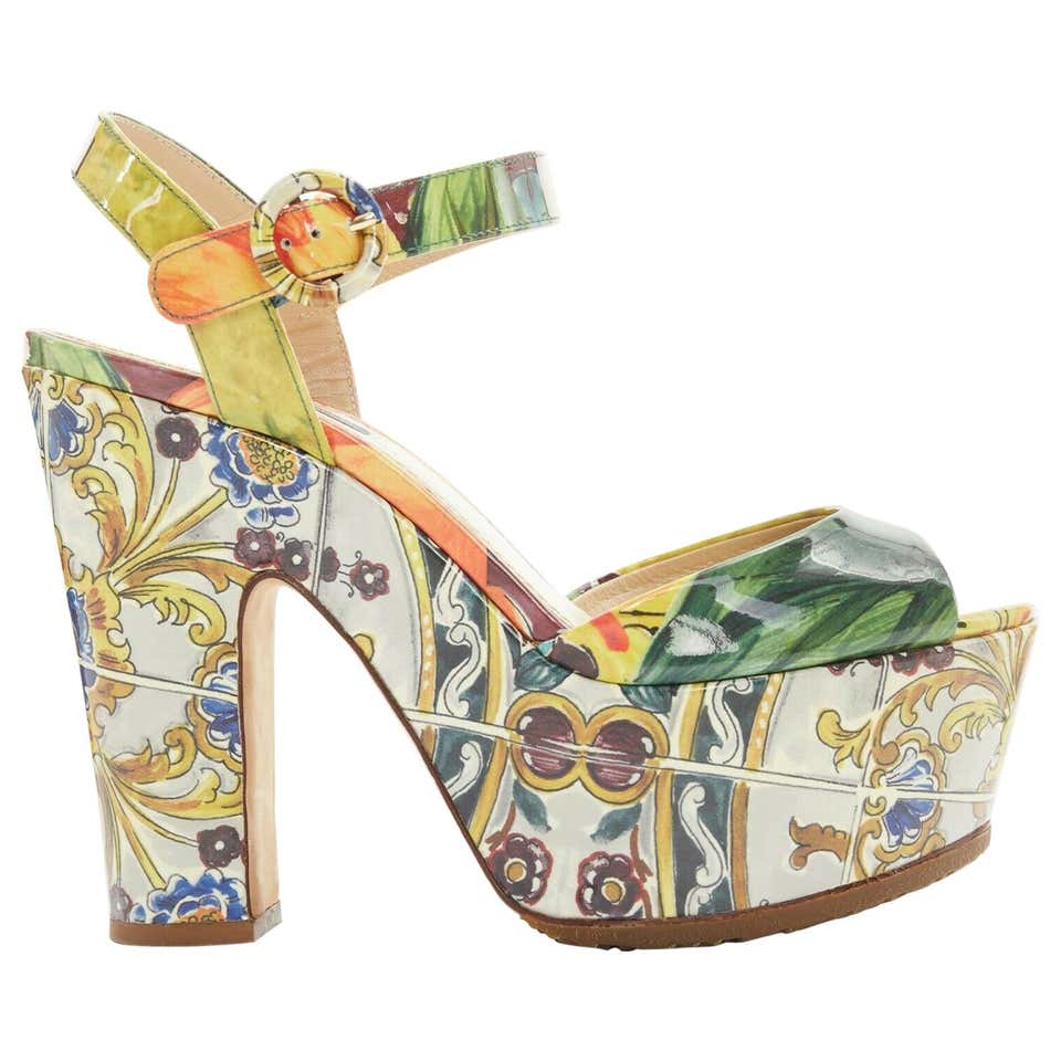 Dolce Gabbana Majolica Shoes - 2 For Sale on 1stDibs | dolce and ...