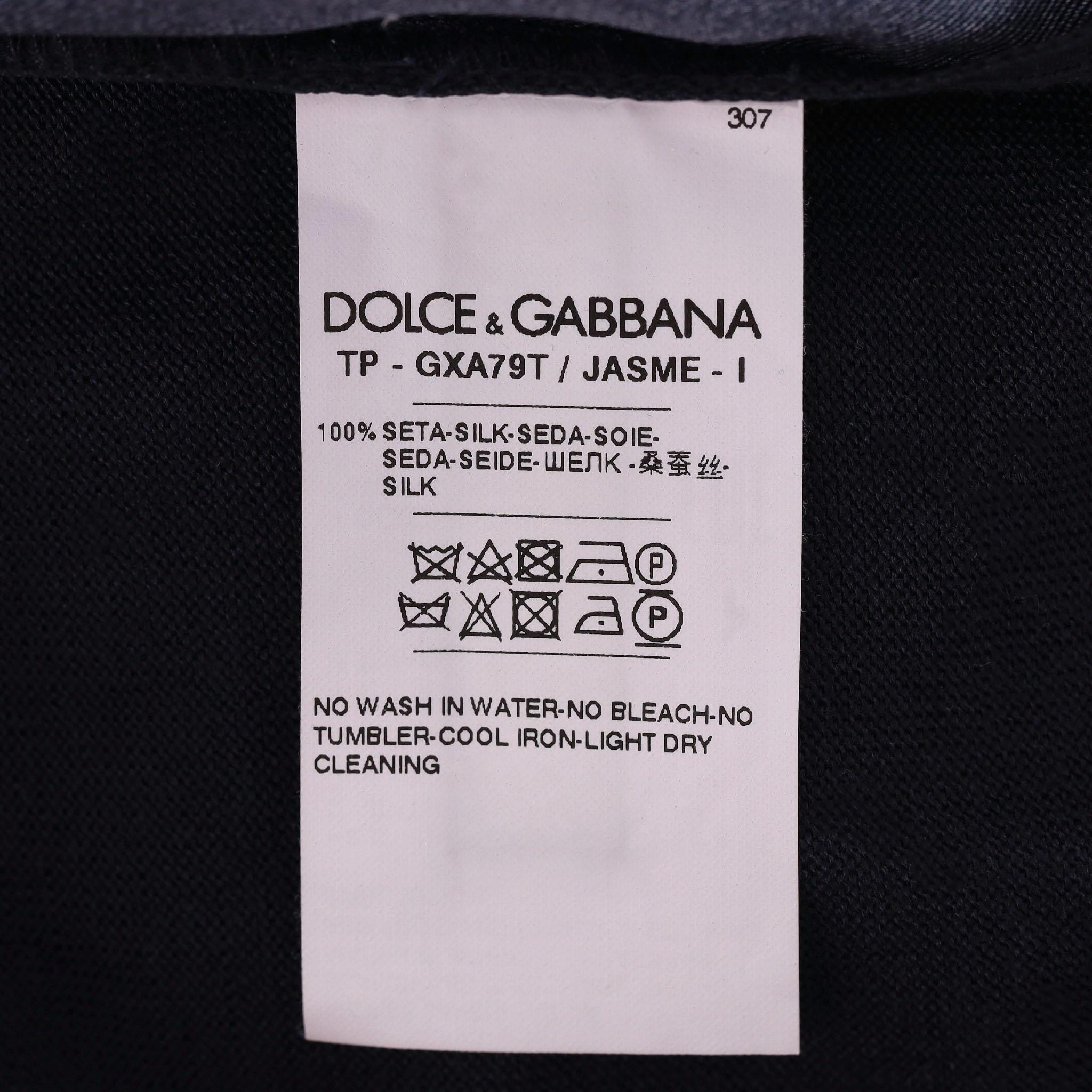 Dolce & Gabbana Majolica Print Silk Sweatshirt For Sale 2