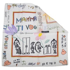 Sciarpa in seta Dolce & Gabbana "Mamma" NUOVO