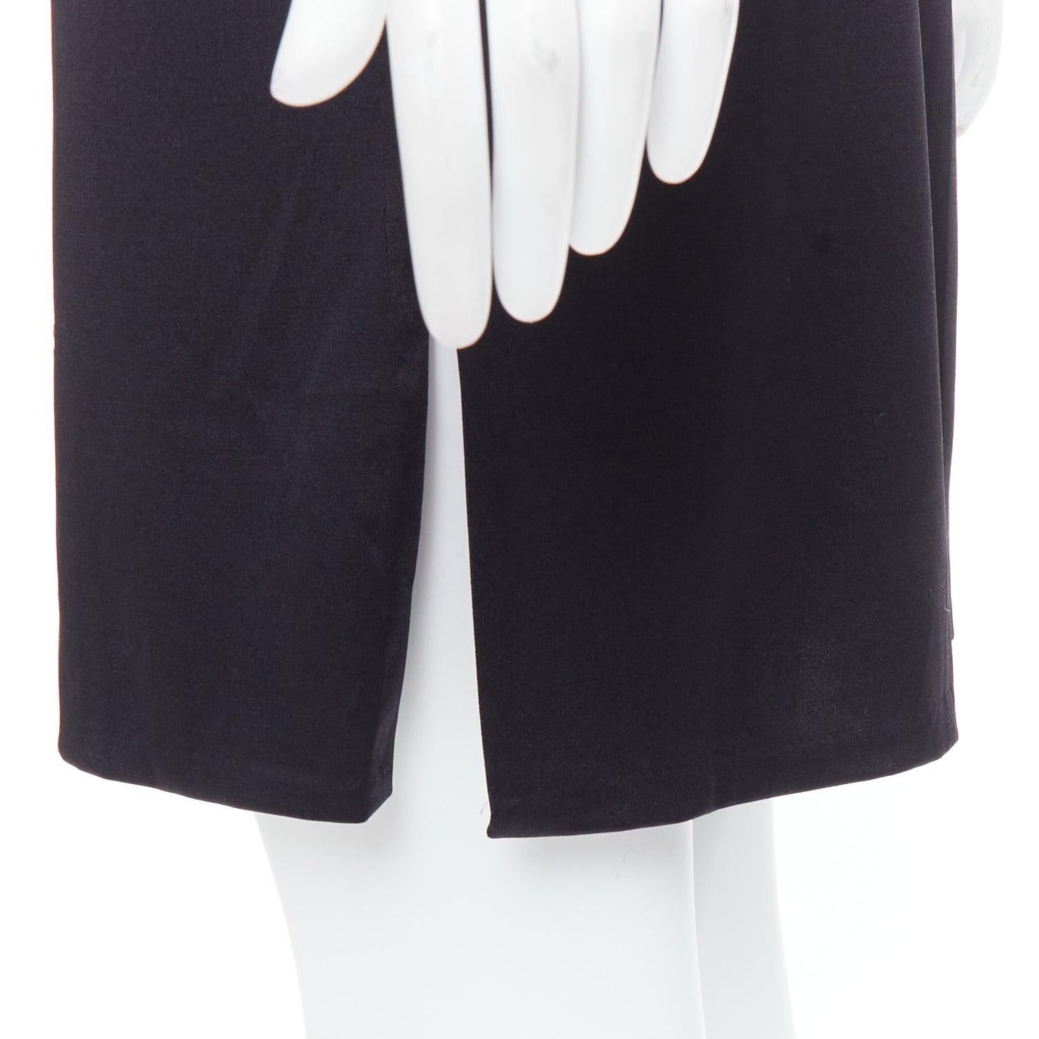 DOLCE GABBANA MARE Gonna vintage nera trasparente con logo DG in resina IT40 S in vendita 2
