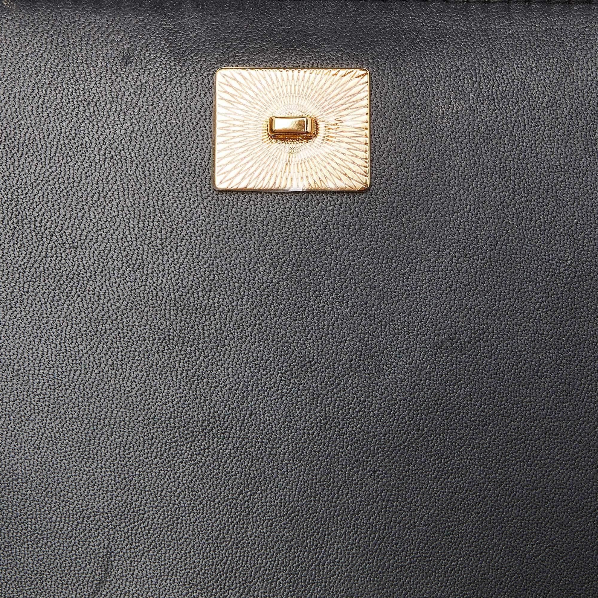 Dolce & Gabbana Maroon Quilted Velvet Devotion Chain Shoulder Bag 2