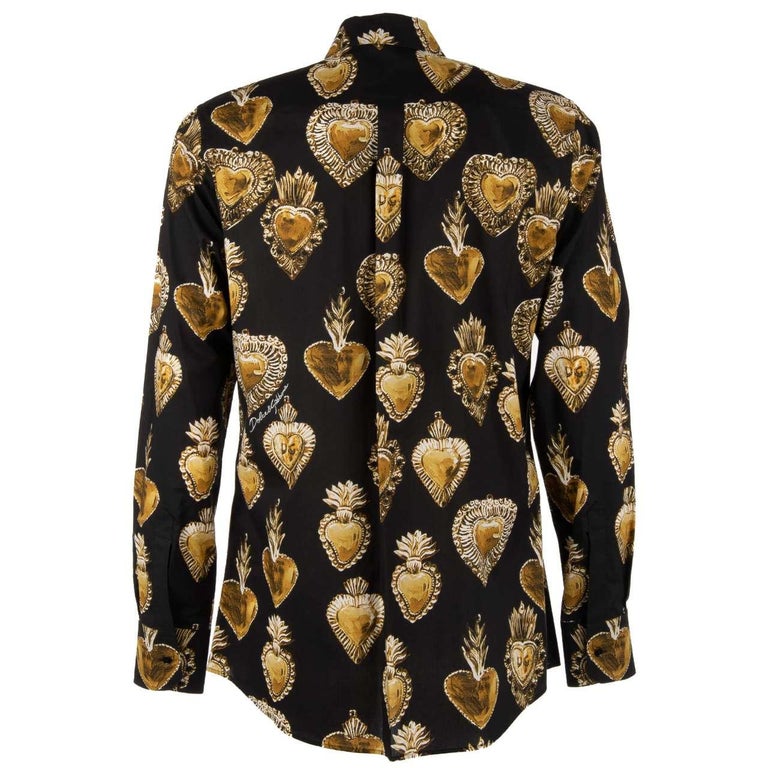Dolce & Gabbana Pink DG 84 Sacred Heart Print Cotton T-shirt