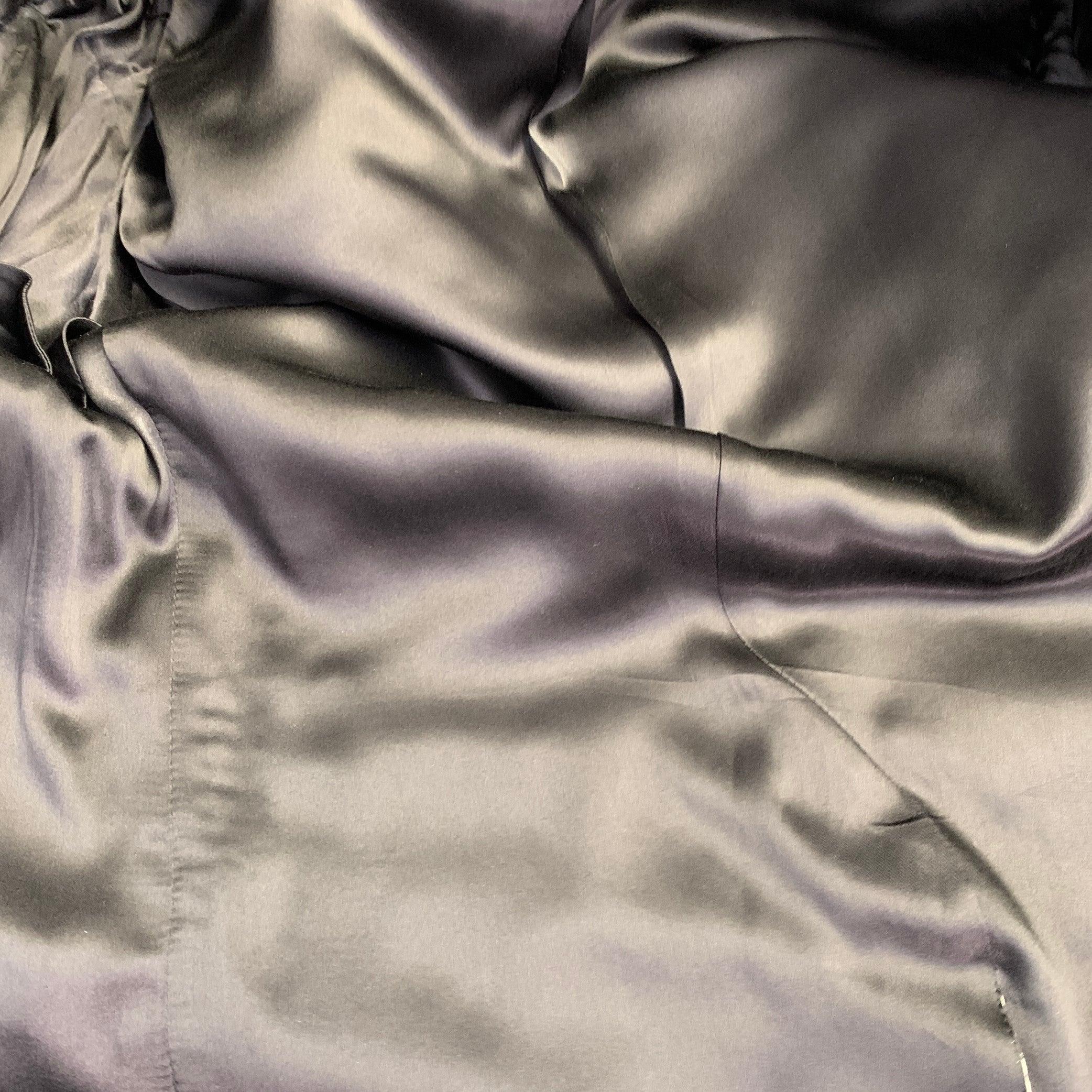 DOLCE & GABBANA MARTINI Taglia 38 Nero Beige Jacquard Poliestere Miscela Abito con Risvolto a Scialle in vendita 6