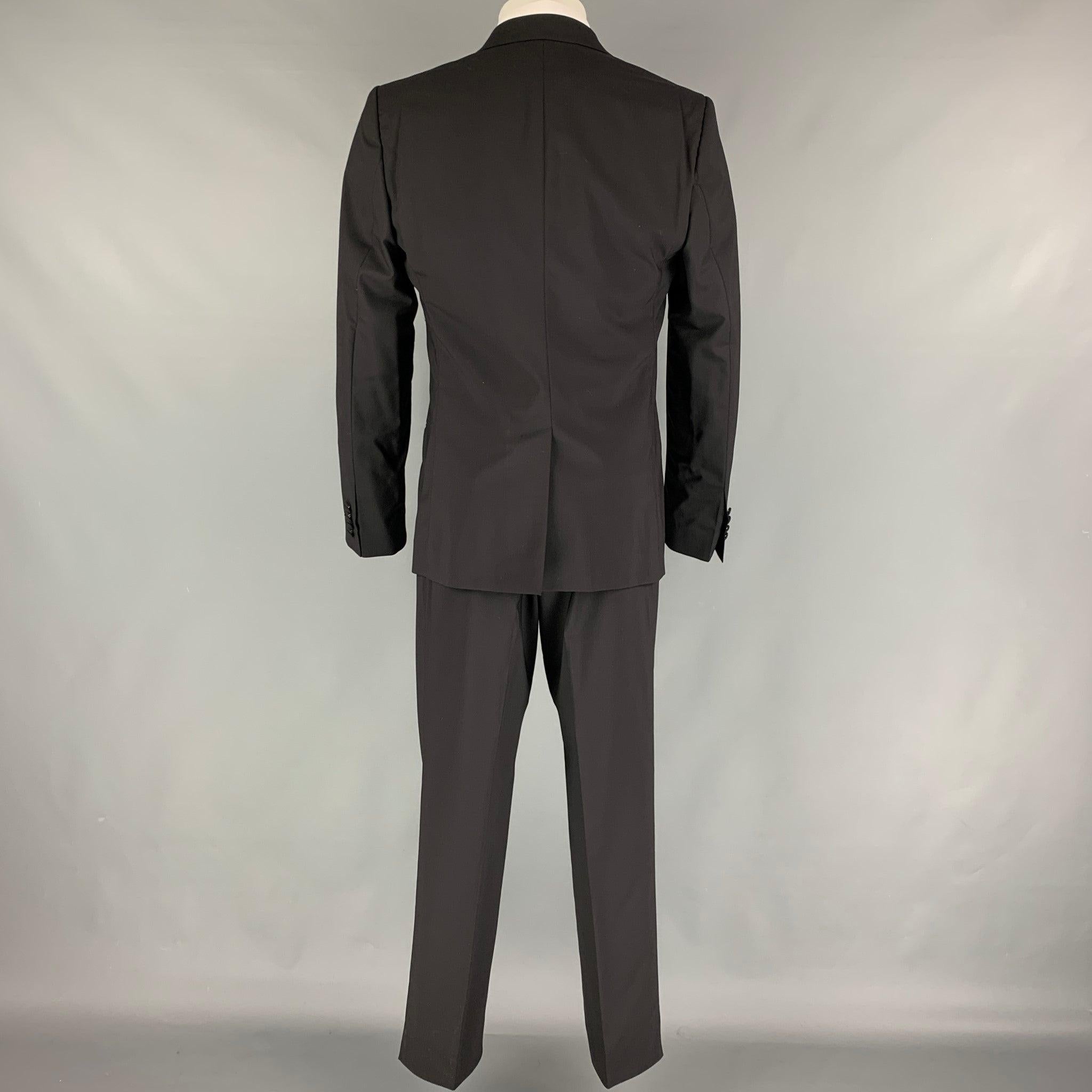 Men's DOLCE & GABBANA Martini Size 42 Wool Double Breasted Crystal Accent 3 Piece Suit For Sale