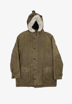 Dolce Gabbana Men Coat AW03 Parka Fur Vintage Size ITA52 -L/XL, S963