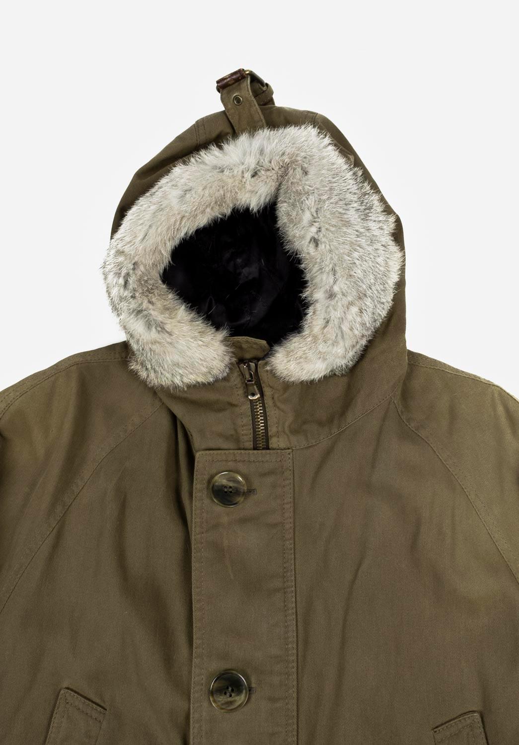 Brown Dolce Gabbana Men Coat AW03 Parka Fur Vintage Size ITA52 -L/XL, S963 For Sale