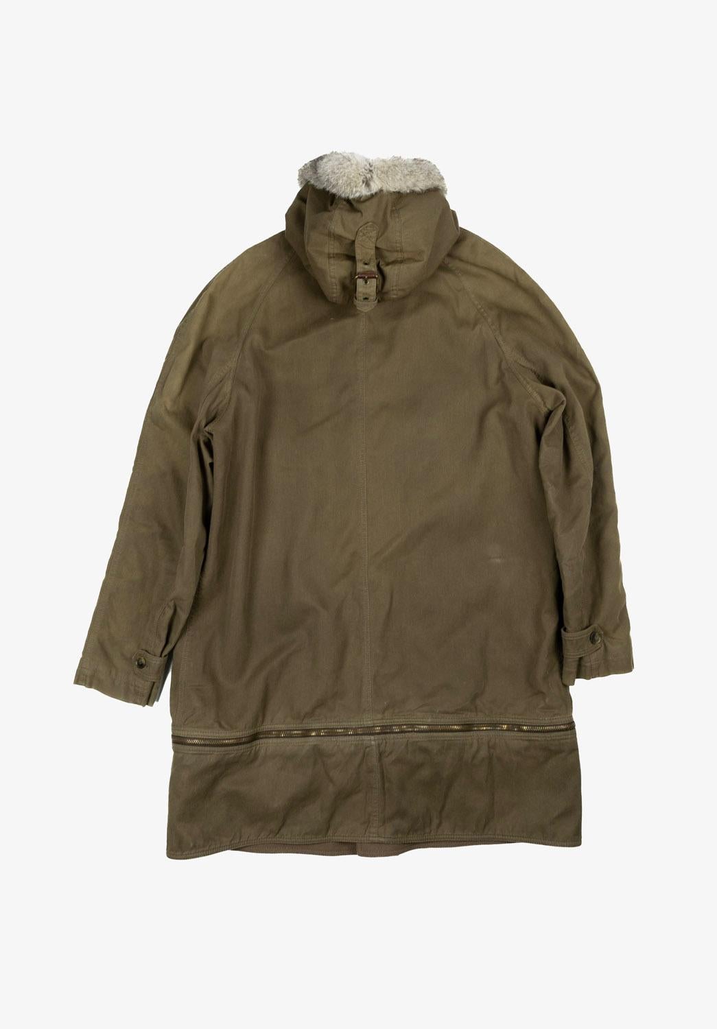 Dolce Gabbana Men Coat AW03 Parka Fur Vintage Size ITA52 -L/XL, S963 For Sale 1