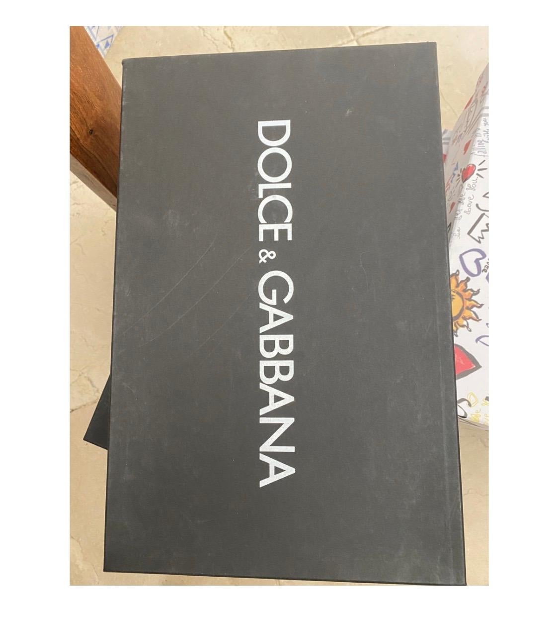 Dolce & Gabbana men daymaster trainer leather black sneakers  In New Condition In WELWYN, GB