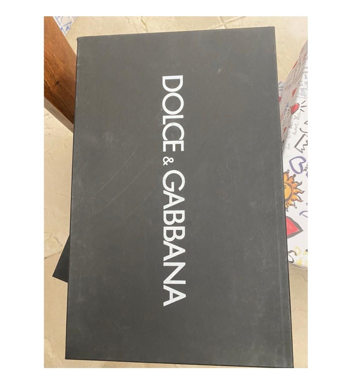 Dolce & Gabbana men daymaster trainer leather black sneakers In New Condition In WELWYN, GB