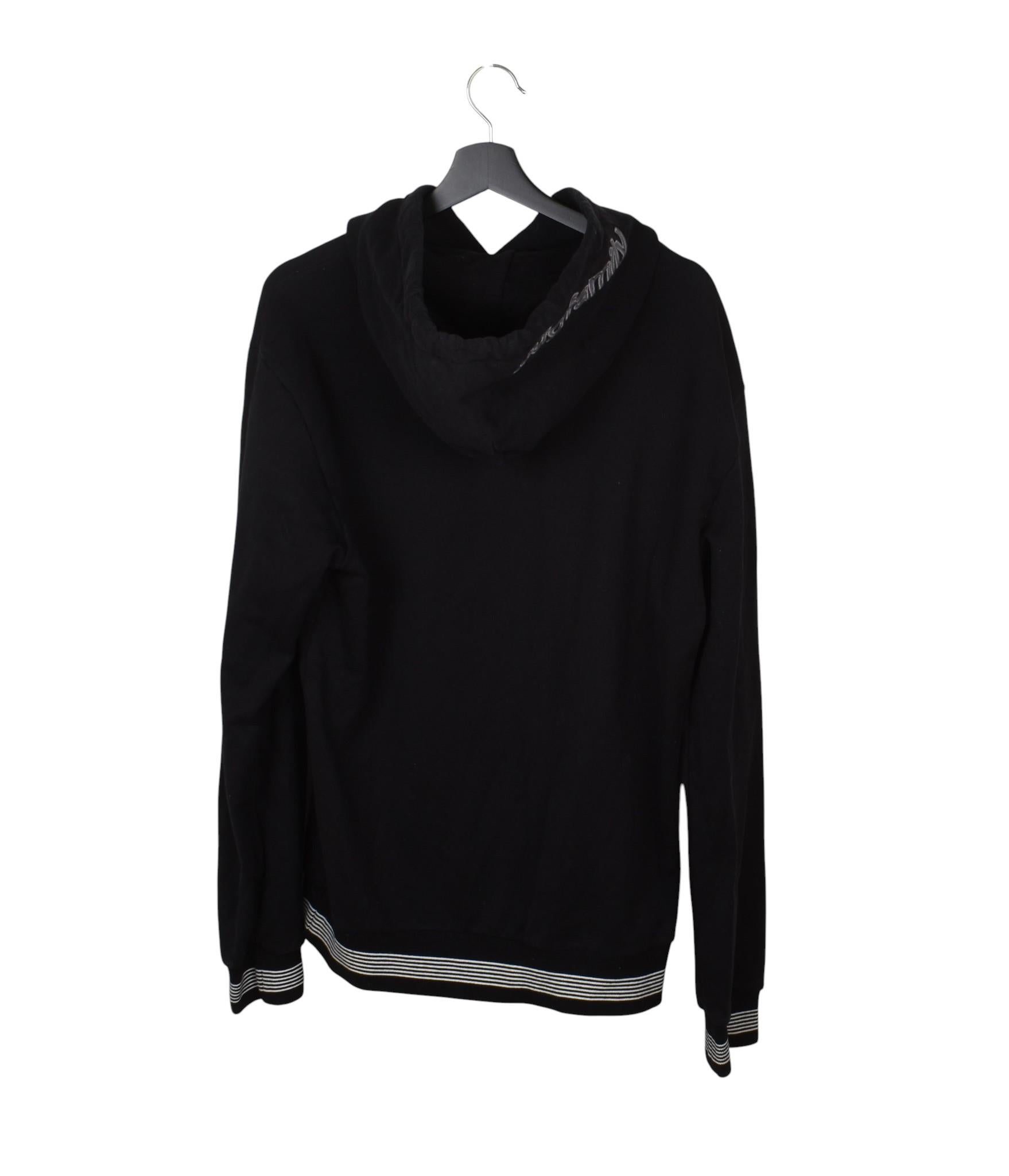 Noir Dolce Gabbana Homme Pull à capuche DG Family Size IT50-M/L, S1678 en vente