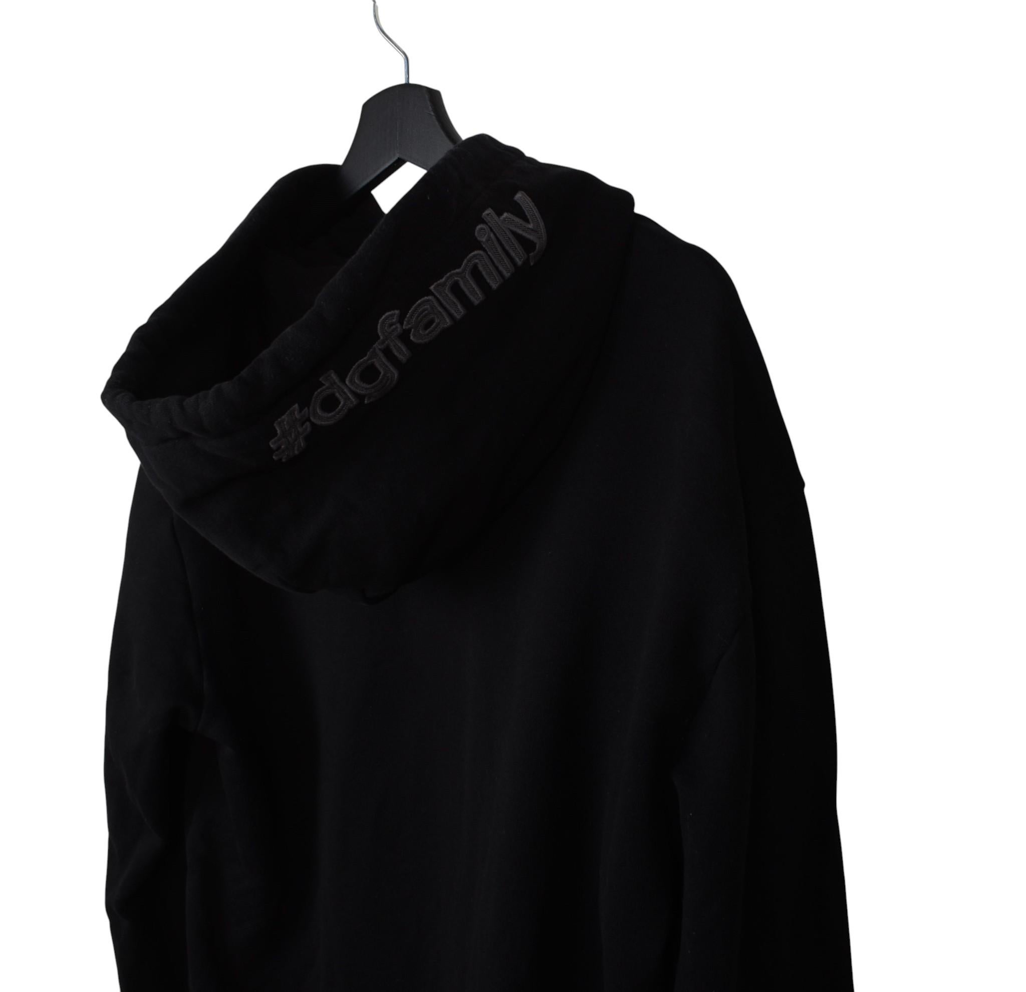 Dolce Gabbana Homme Pull à capuche DG Family Size IT50-M/L, S1678 Excellent état - En vente à Kaunas, LT