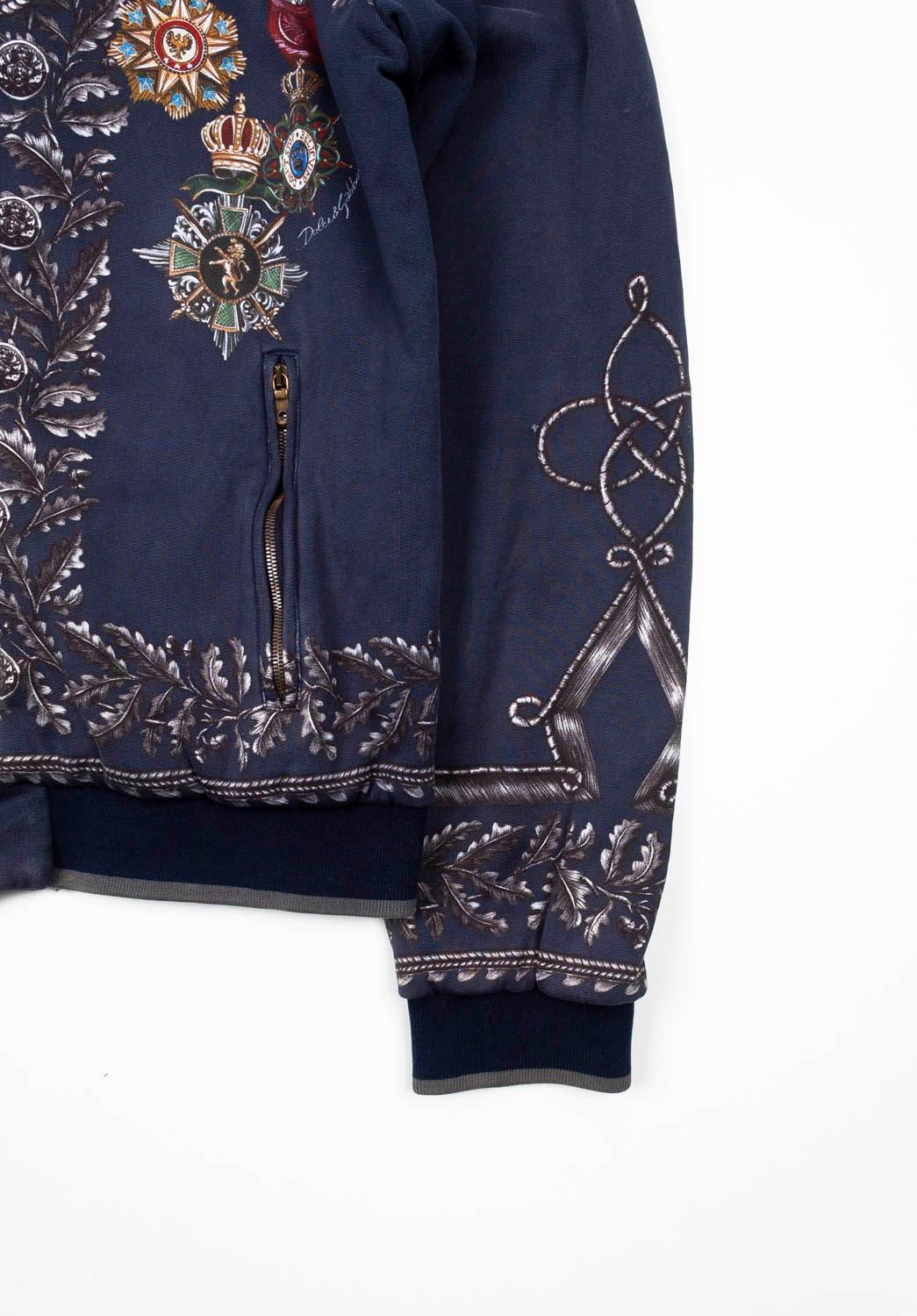 Dolce Gabbana Men Hoodie Sweatshirt Jumper Size 52/Large, S1180 In Good Condition In Kaunas, LT