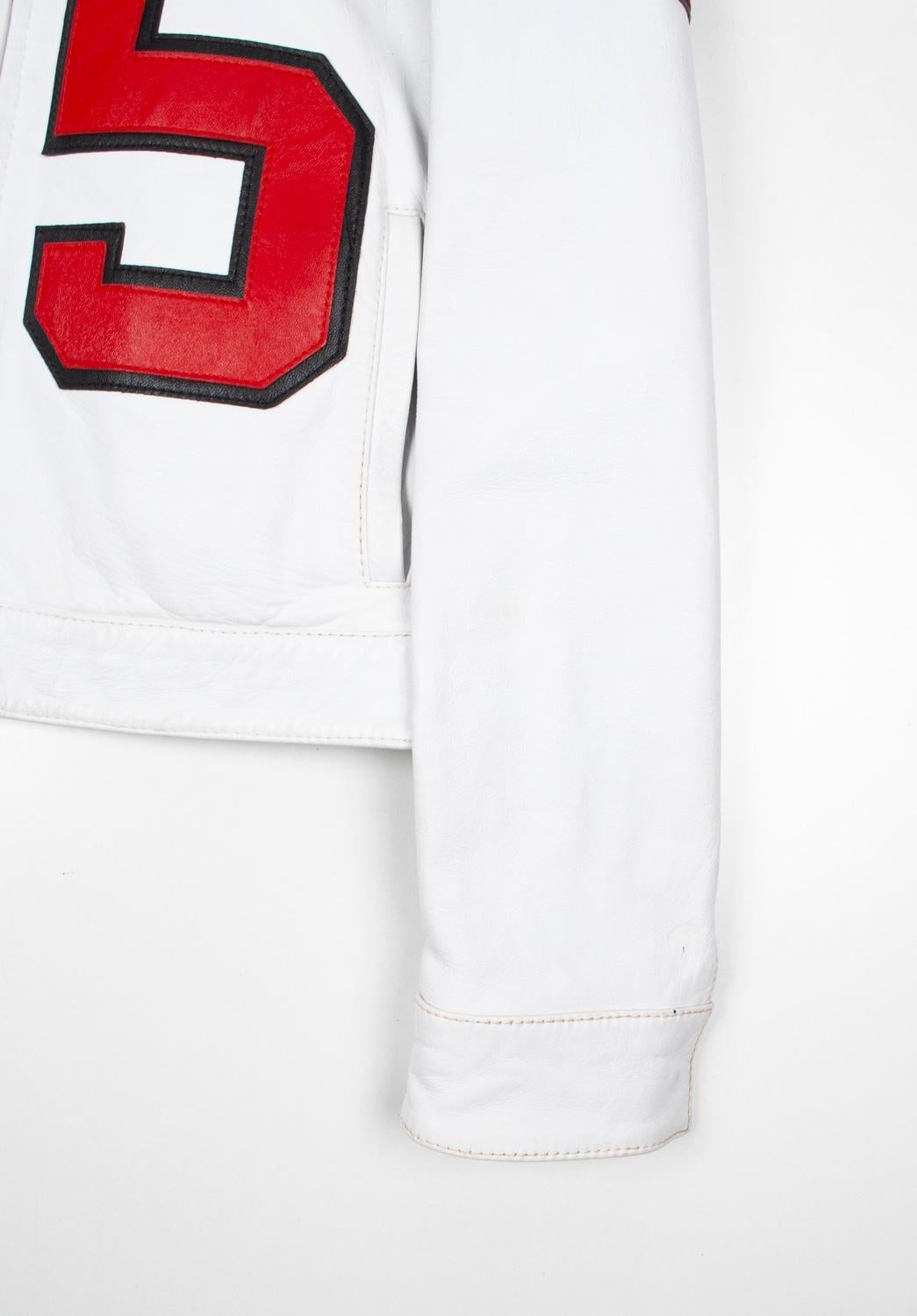 Dolce Gabbana Men Jacket Cropped Leather Runway Size ITA50/M In Excellent Condition For Sale In Kaunas, LT
