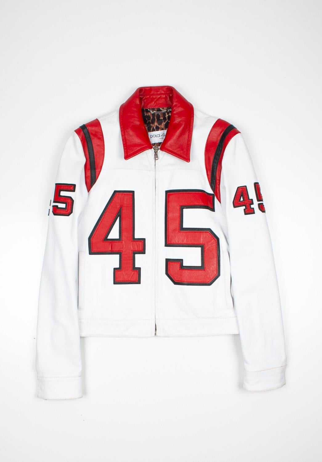 Dolce Gabbana Men Jacket Cropped Leather Runway Size ITA50/M For Sale