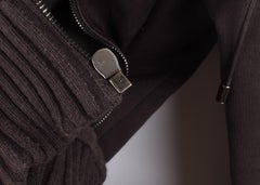 Dolce Gabbana Men Jacket Lambswool and Cotton, Heavy Hoodie Size IT50-Large, 191