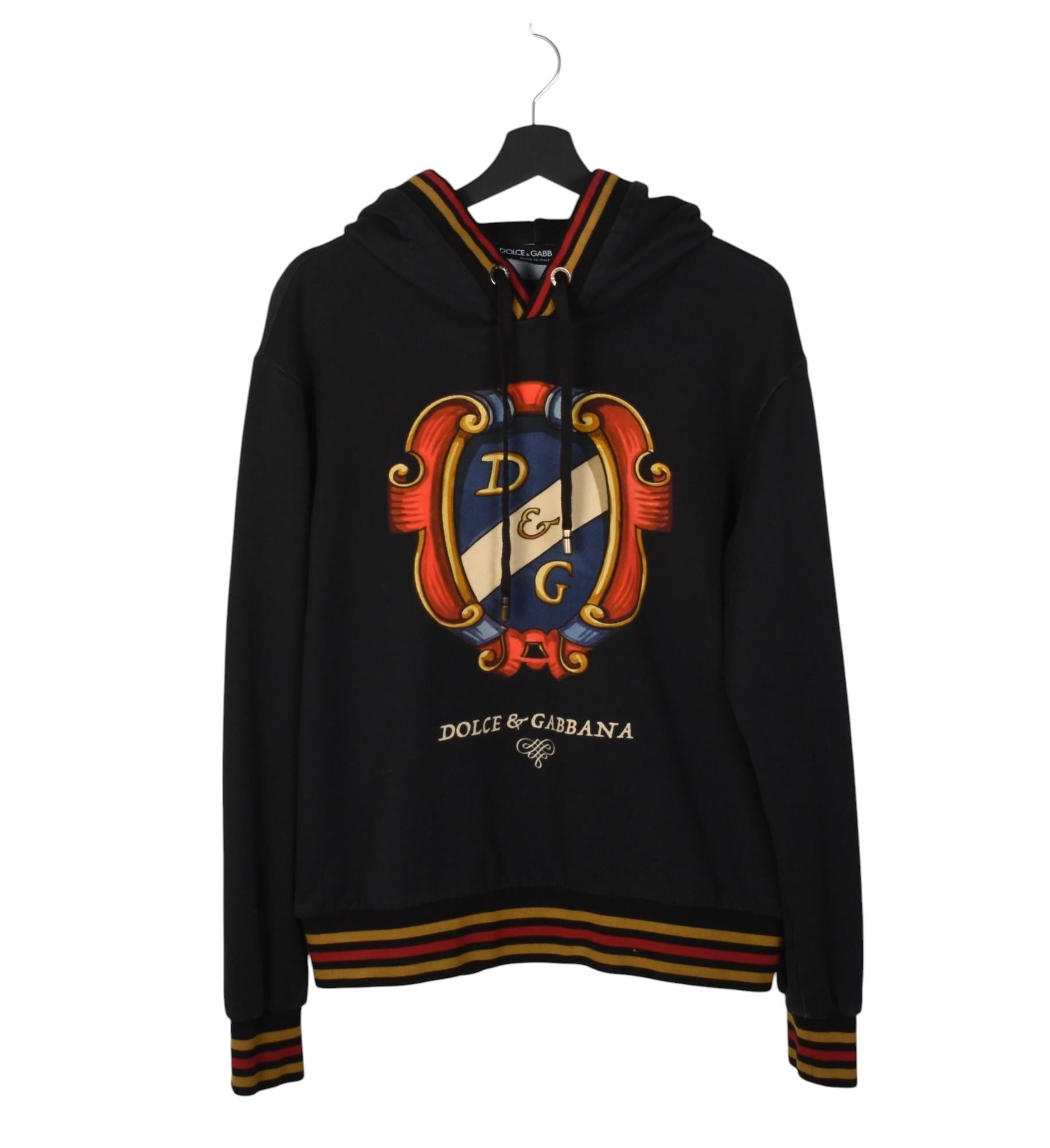 Dolce Gabbana Men Jumper Hooded hoodie Size IT50/L, S1379