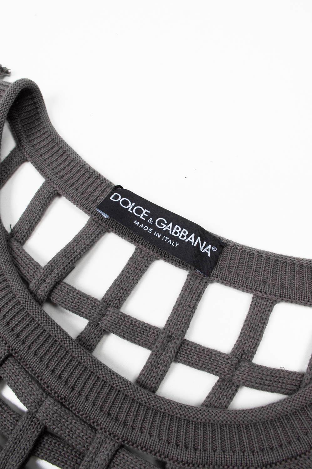 Dolce & Gabbana - Camicia da uomo con rete a rete Taglia IT52/Large in vendita 1