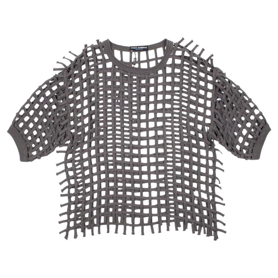 Dolce & Gabbana - Camicia da uomo con rete a rete Taglia IT52/Large in vendita