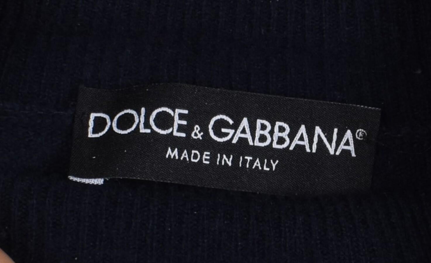 Dolce Gabbana Herren Pullover Rollkragenpullover Kaschmir Größe IT52-L, S1666 im Angebot 1