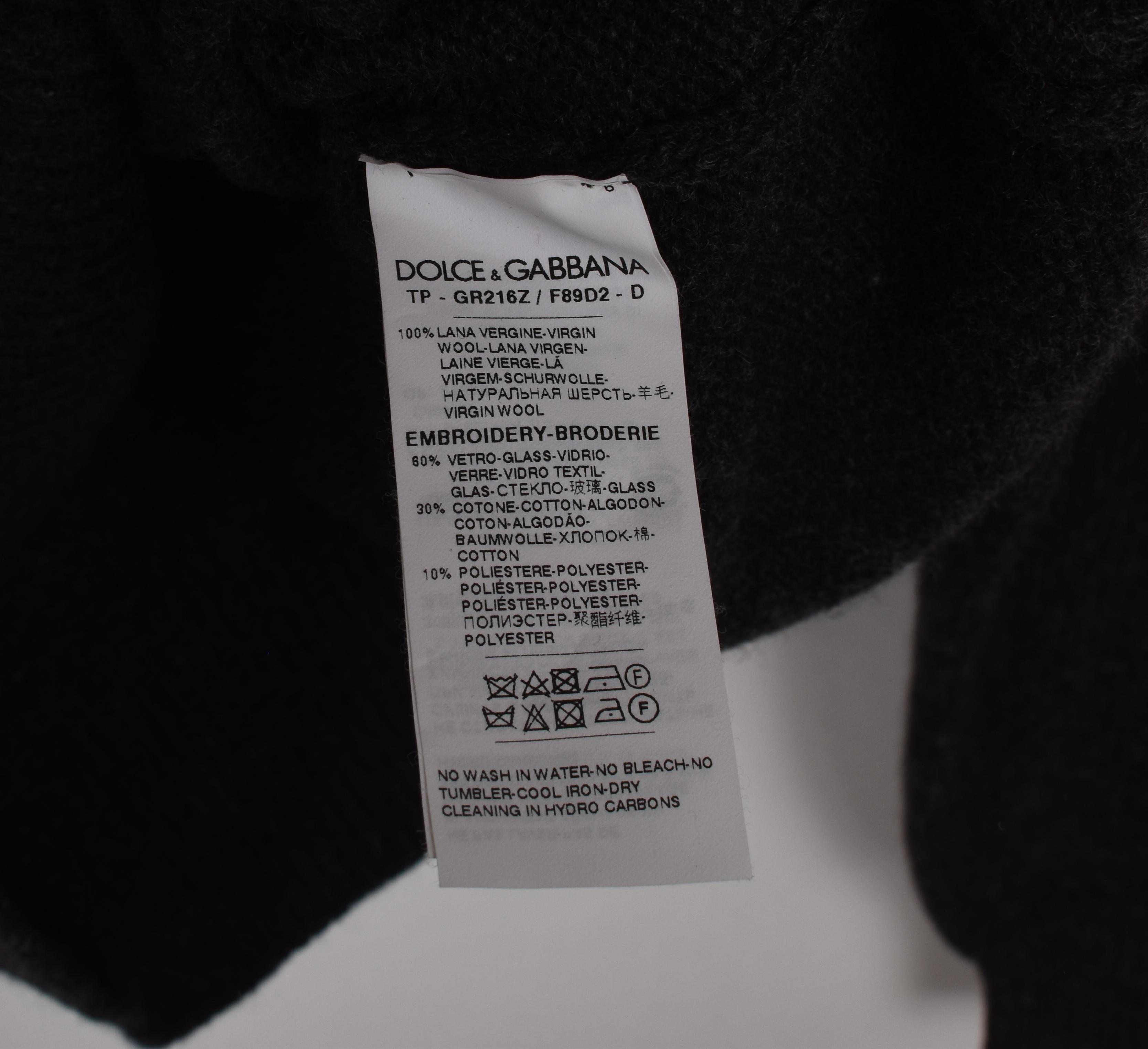 Dolce Gabbana Herren Pullover V-Ausschnitt 