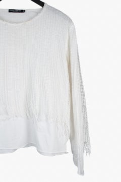 Dolce Gabbana Men Top Distressed Net Size ITA48 (Medium)