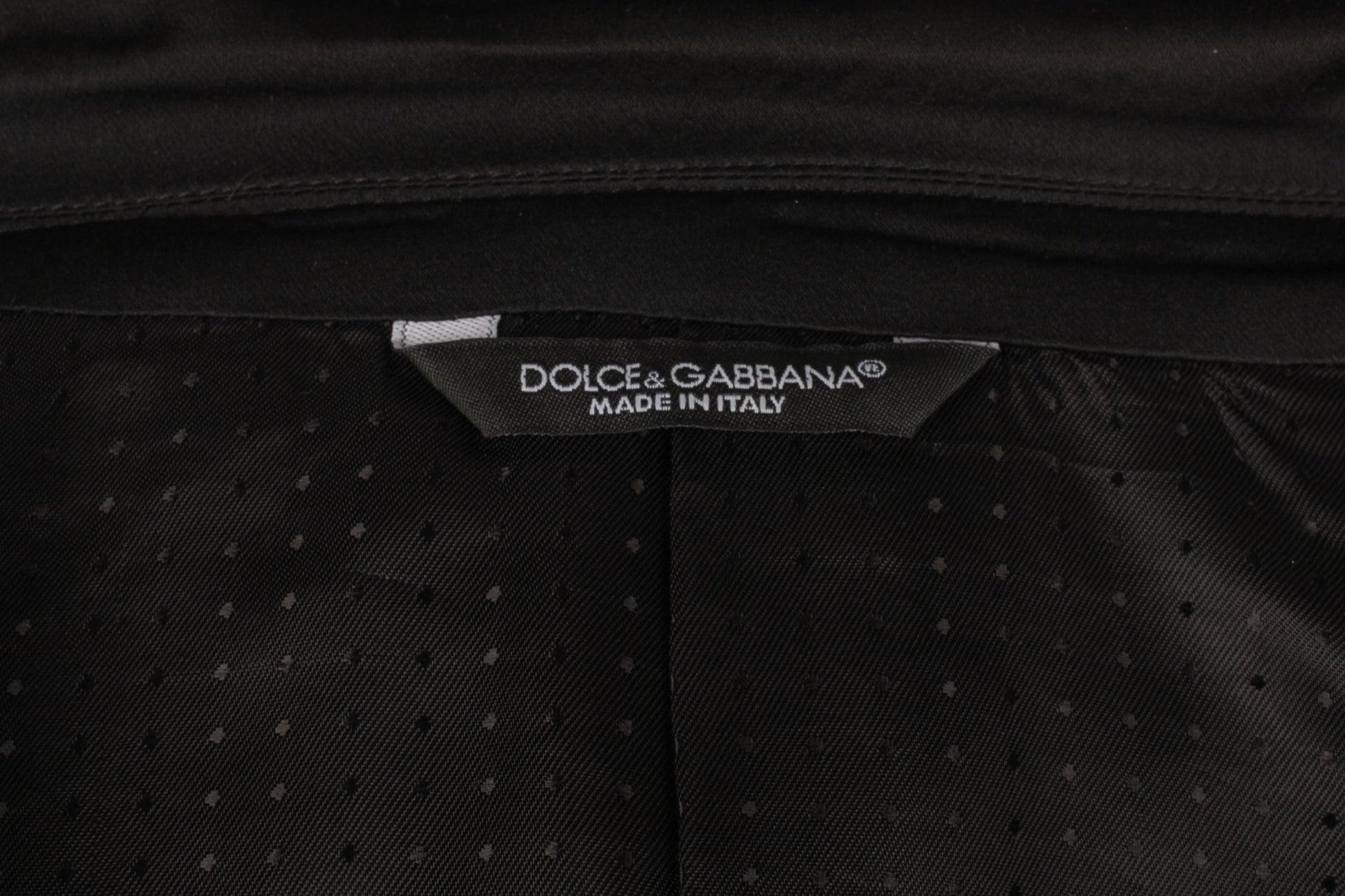 Dolce & Gabbana Men's Black Velvet Jacket 8