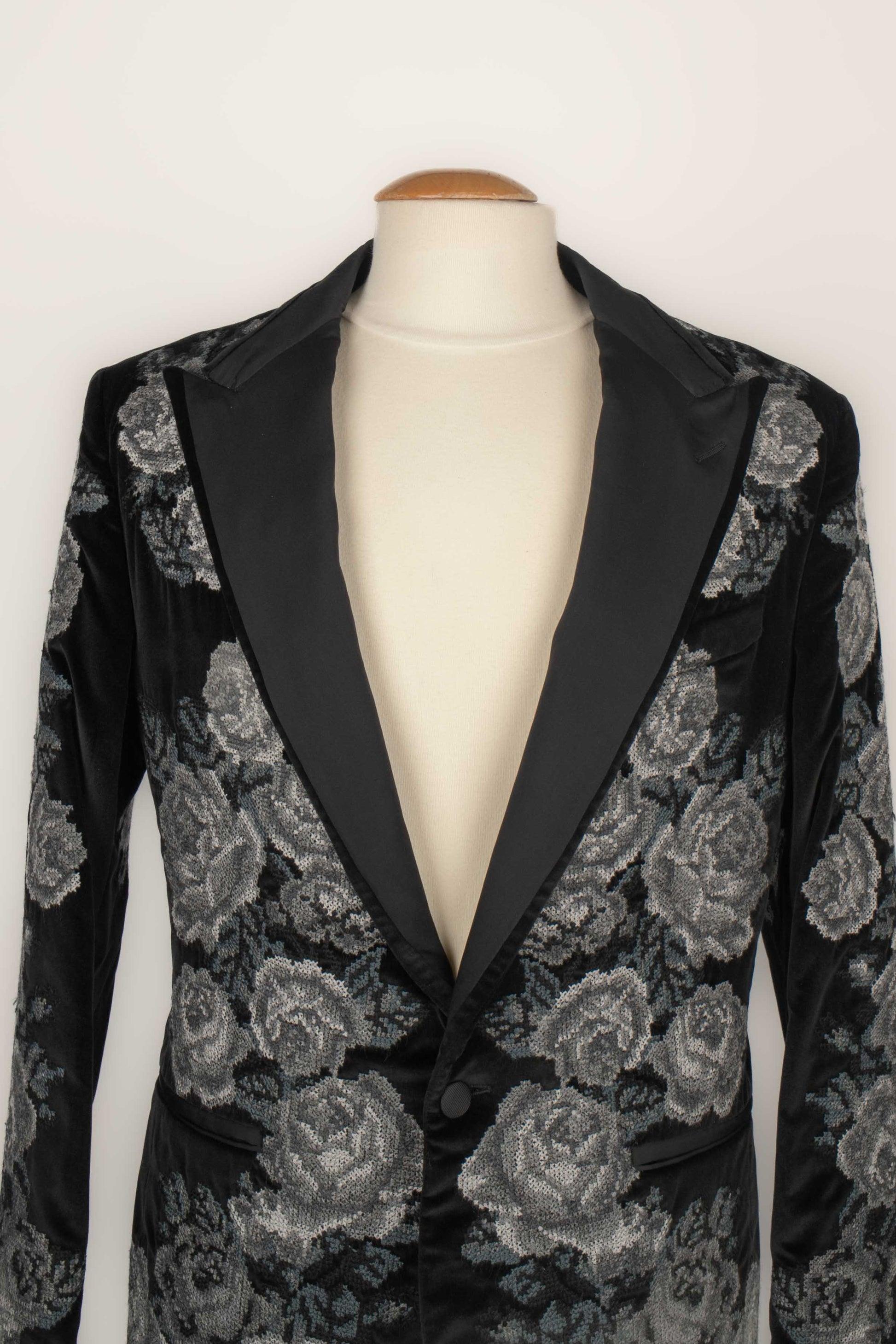 Dolce & Gabbana Men's Black Velvet Jacket 2