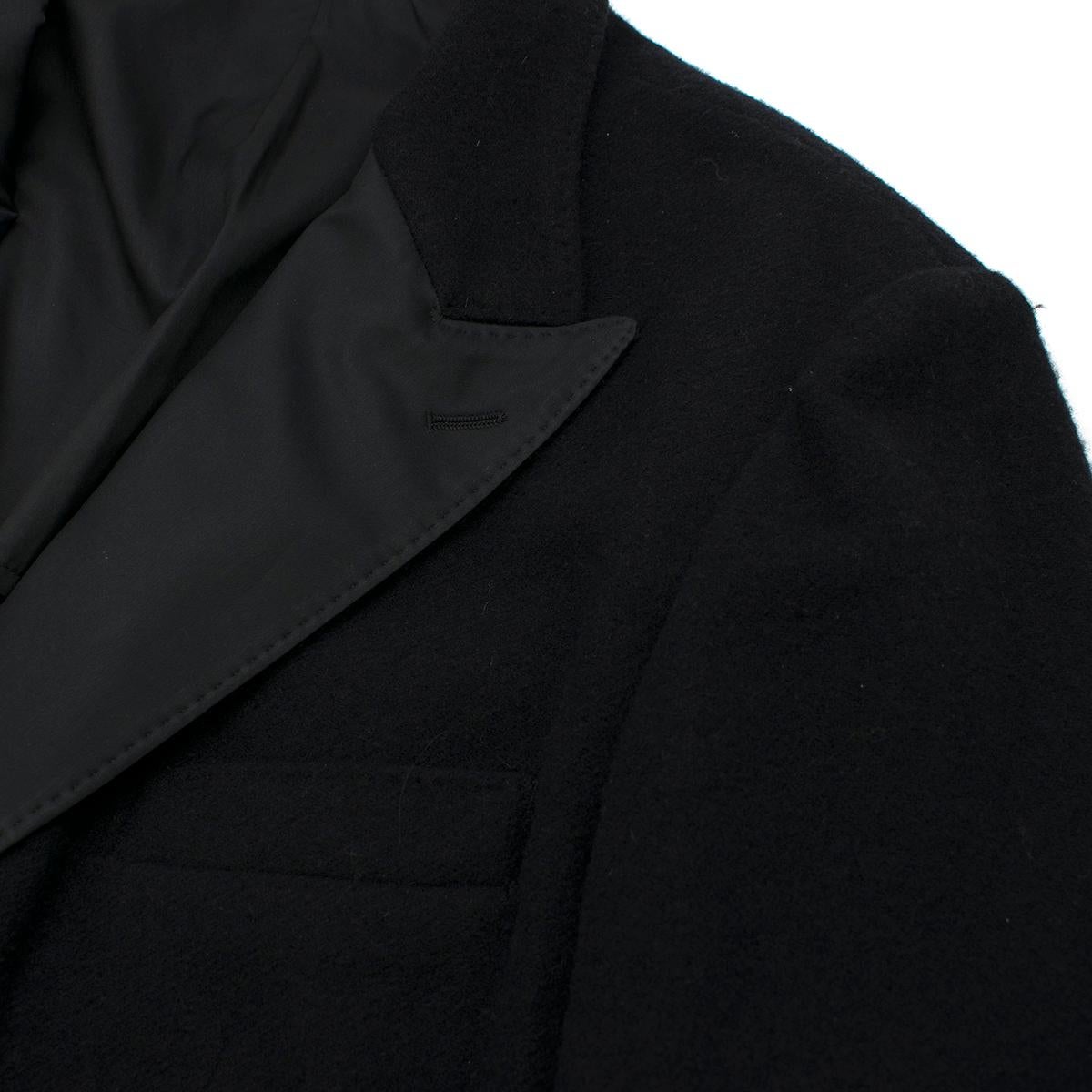 Dolce & Gabbana Men's Black Wool-blend Tailored Jacket estimated SIZE S 3