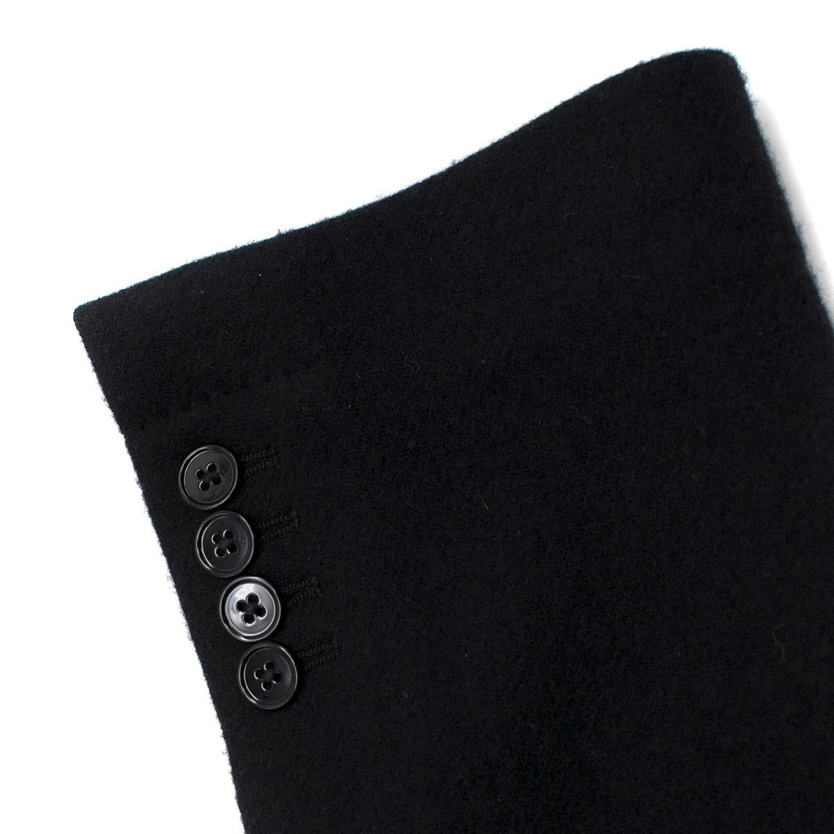 Dolce & Gabbana Men's Black Wool-blend Tailored Jacket estimated SIZE S 6