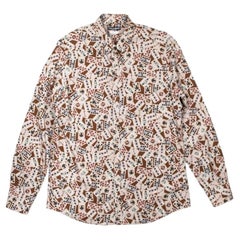 Dolce & Gabbana Men's Game Cards Shirt XL Cotton Print, Italy