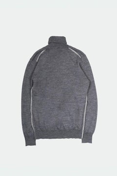 Dolce & Gabbana Men's Grey Wool-Alpaca Turtleneck Sweater, Size M