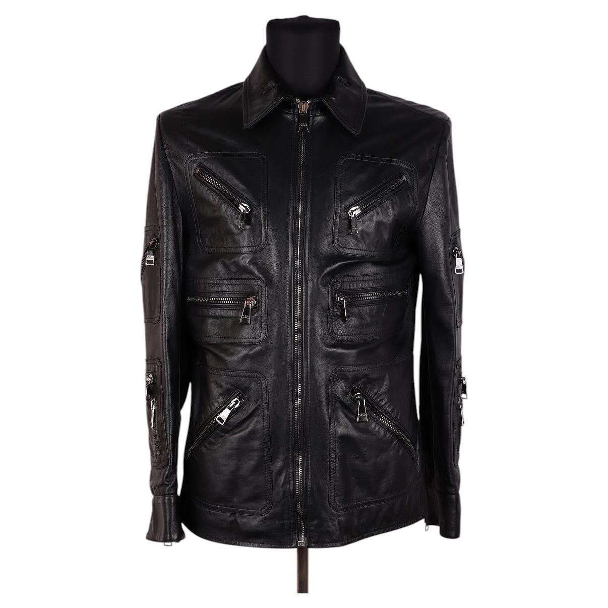 Dolce & Gabbana men's leather jacket, size 50 (Italy)