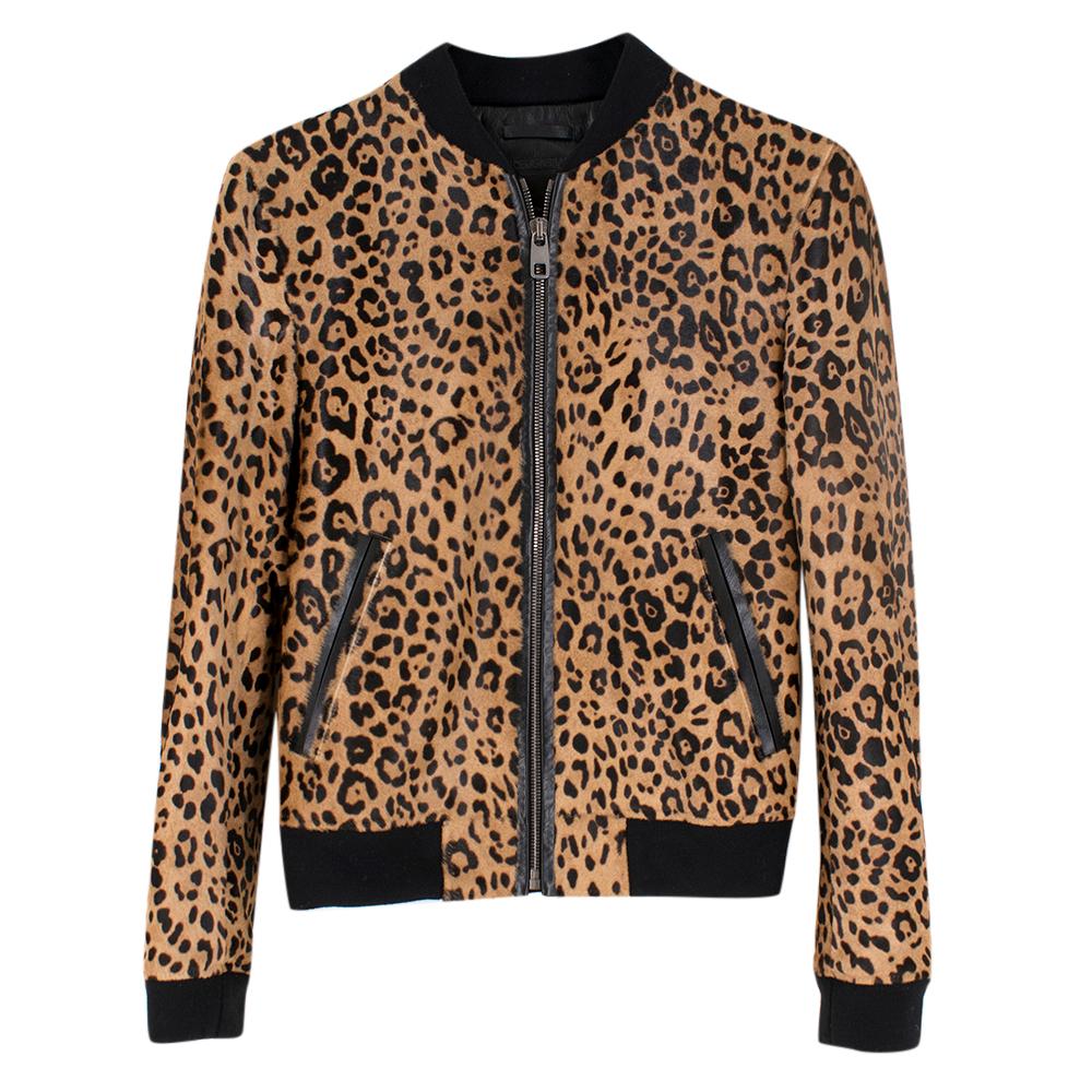 leopard bomber jacket mens
