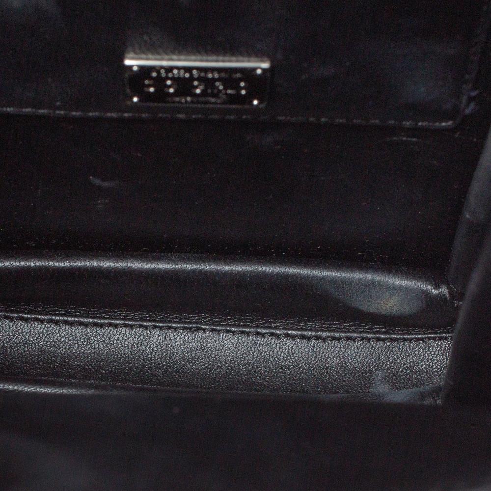Dolce & Gabbana Metallic Blue Quiltted Leather DG Girls Crystal Shoulder Bag 4