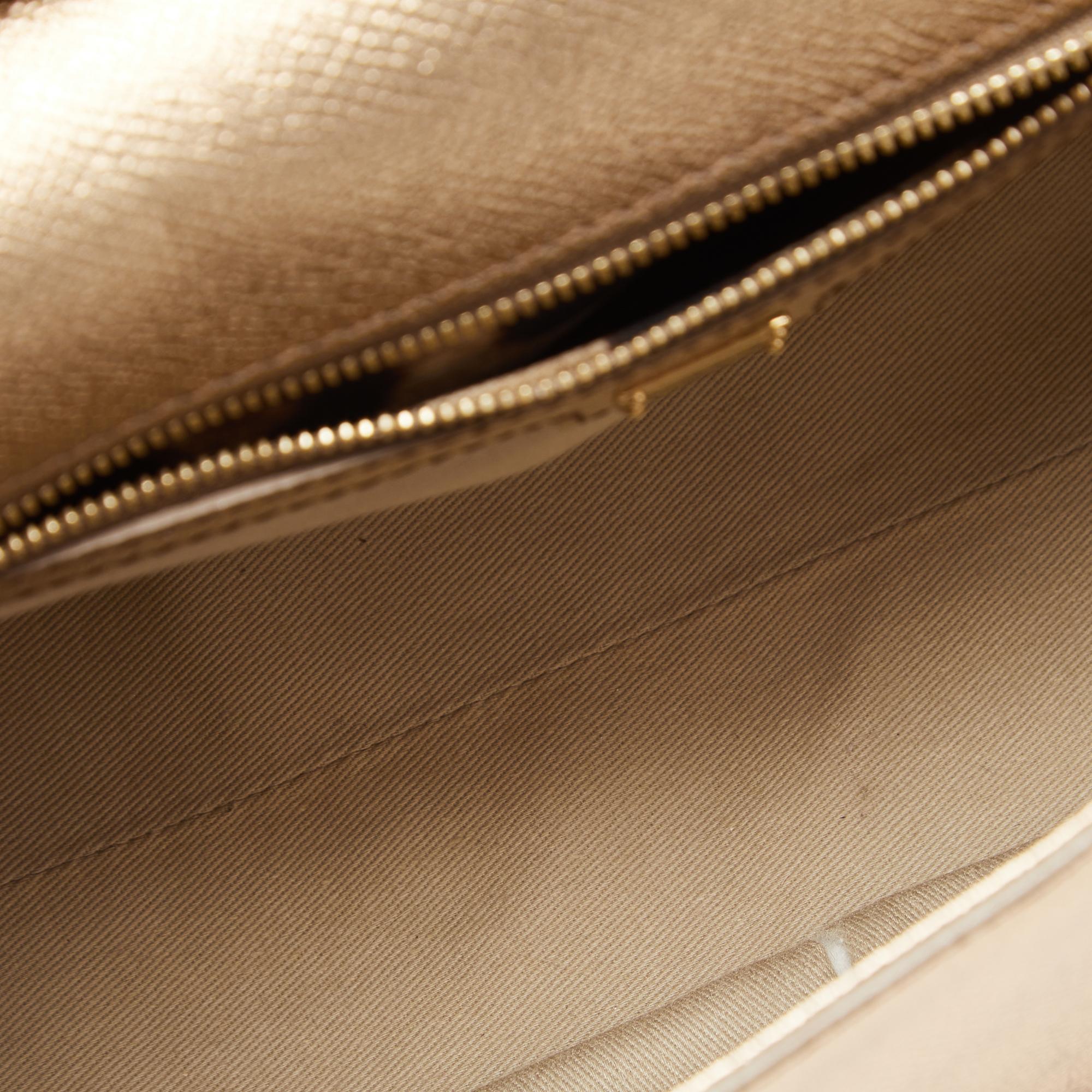 Dolce & Gabbana Metallic Gold Leather Medium Miss Sicily Top Handle Bag 3