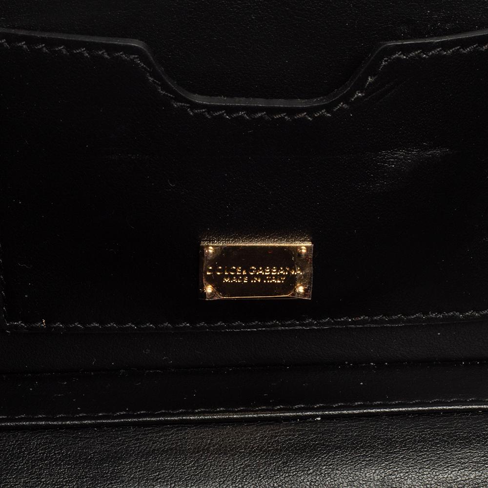 Dolce & Gabbana Metallic Gold Patent Leather Box Clutch 6