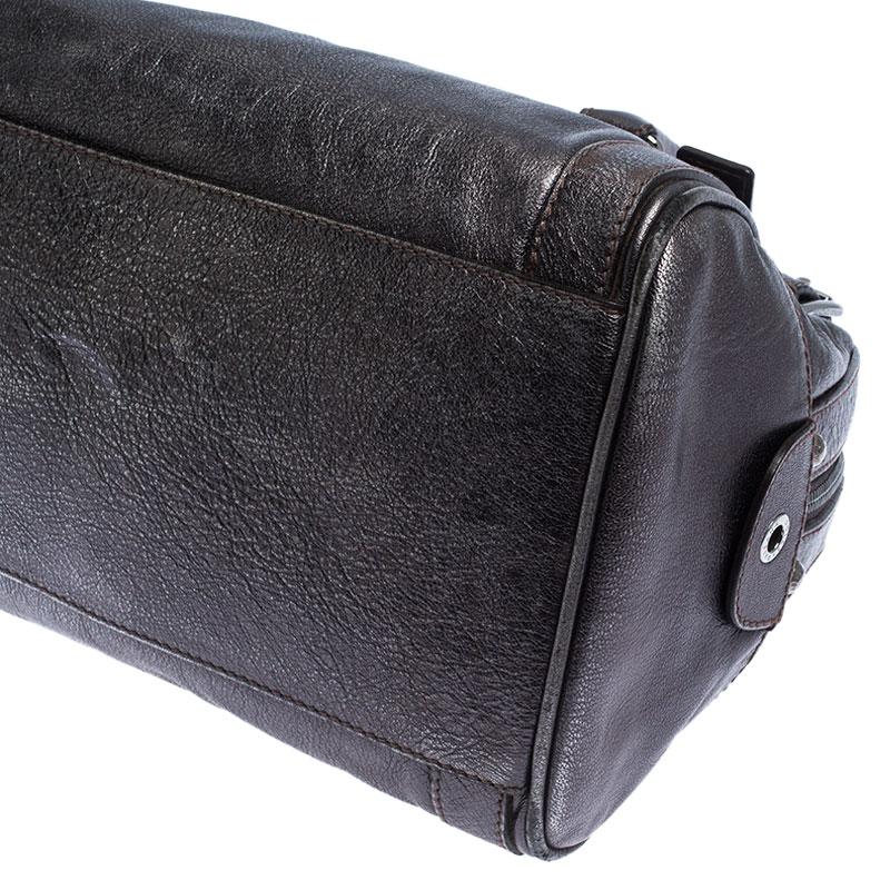 Dolce & Gabbana Borsa Boston in pelle grigia metallizzata Miss Easy Way 4