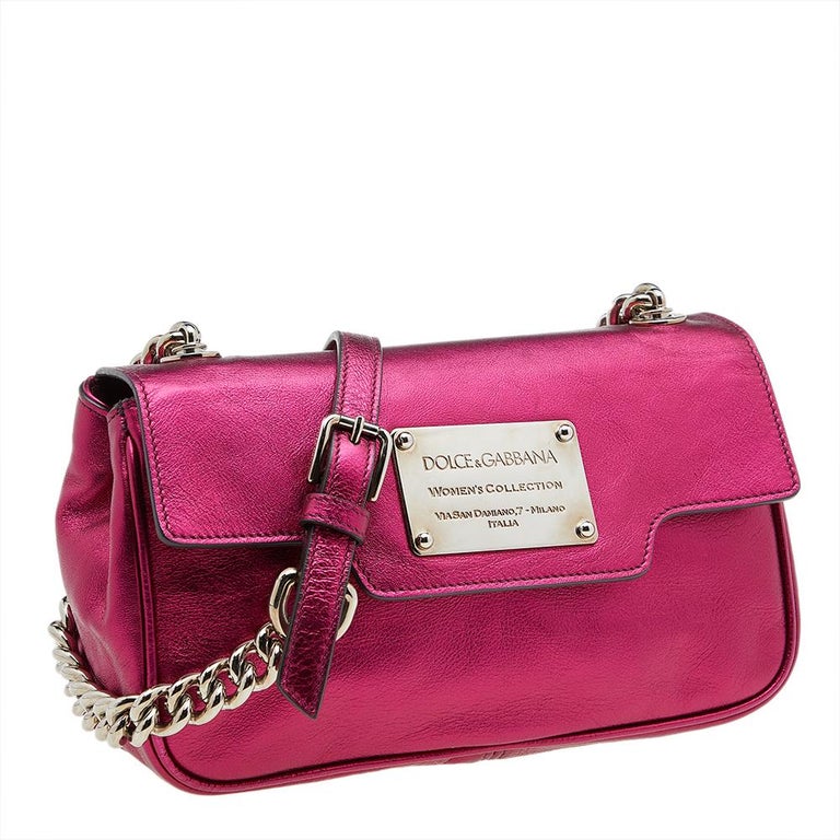 Dolce & Gabbana Shoulder Strap Leather Pink Handbag Accessory main image 0