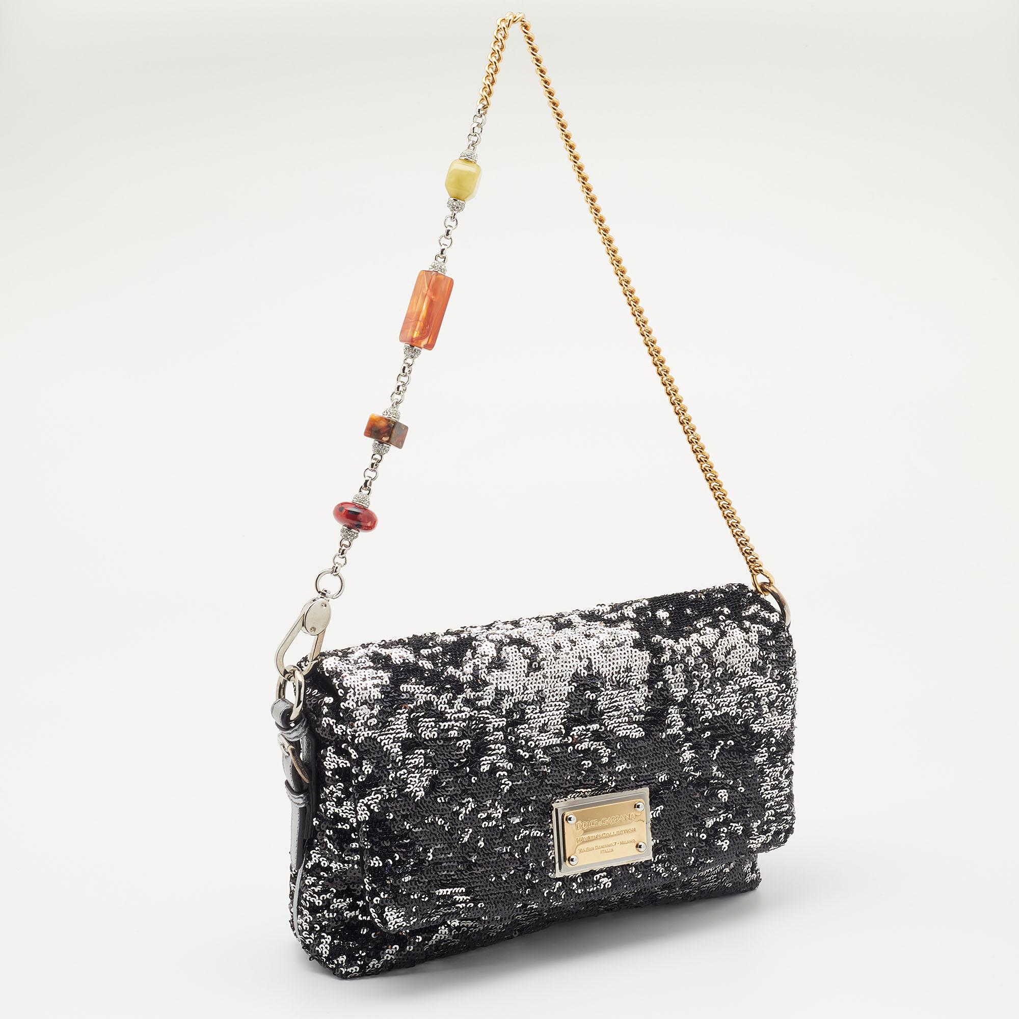dolce and gabbana sequin bag
