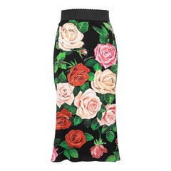 Dolce & Gabbana Midi Floral Print Skirt Size XXS