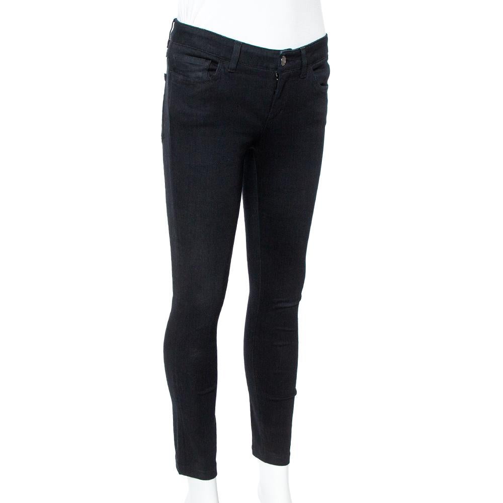 Black Dolce & Gabbana Midnight Blue Cotton Pretty Fit Jeans S For Sale