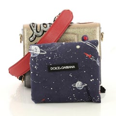 Dolce & Gabbana Millennials Box Shoulder Bag Embellished Leather Mini