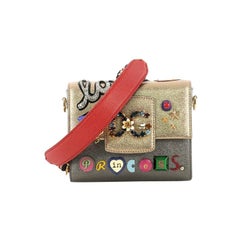 Dolce & Gabbana Millennials Box Shoulder Bag Embellished Leather Mini