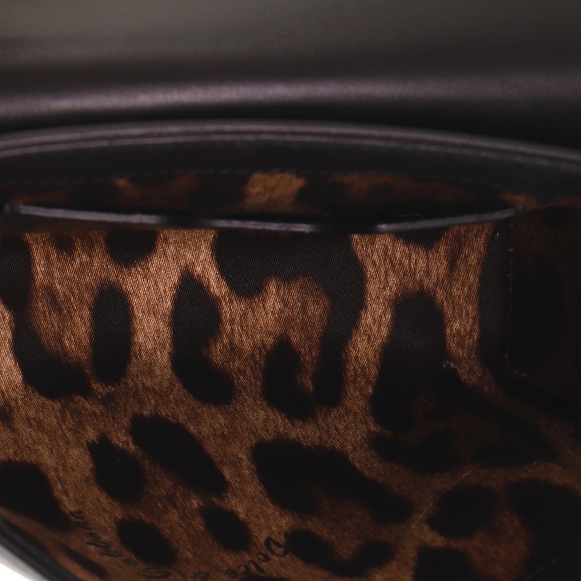 Dolce & Gabbana Millennials Shoulder Bag Embellished Leather Mini In Good Condition In NY, NY