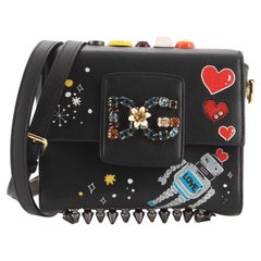 Dolce & Gabbana Millennials Shoulder Bag Embellished Leather Mini