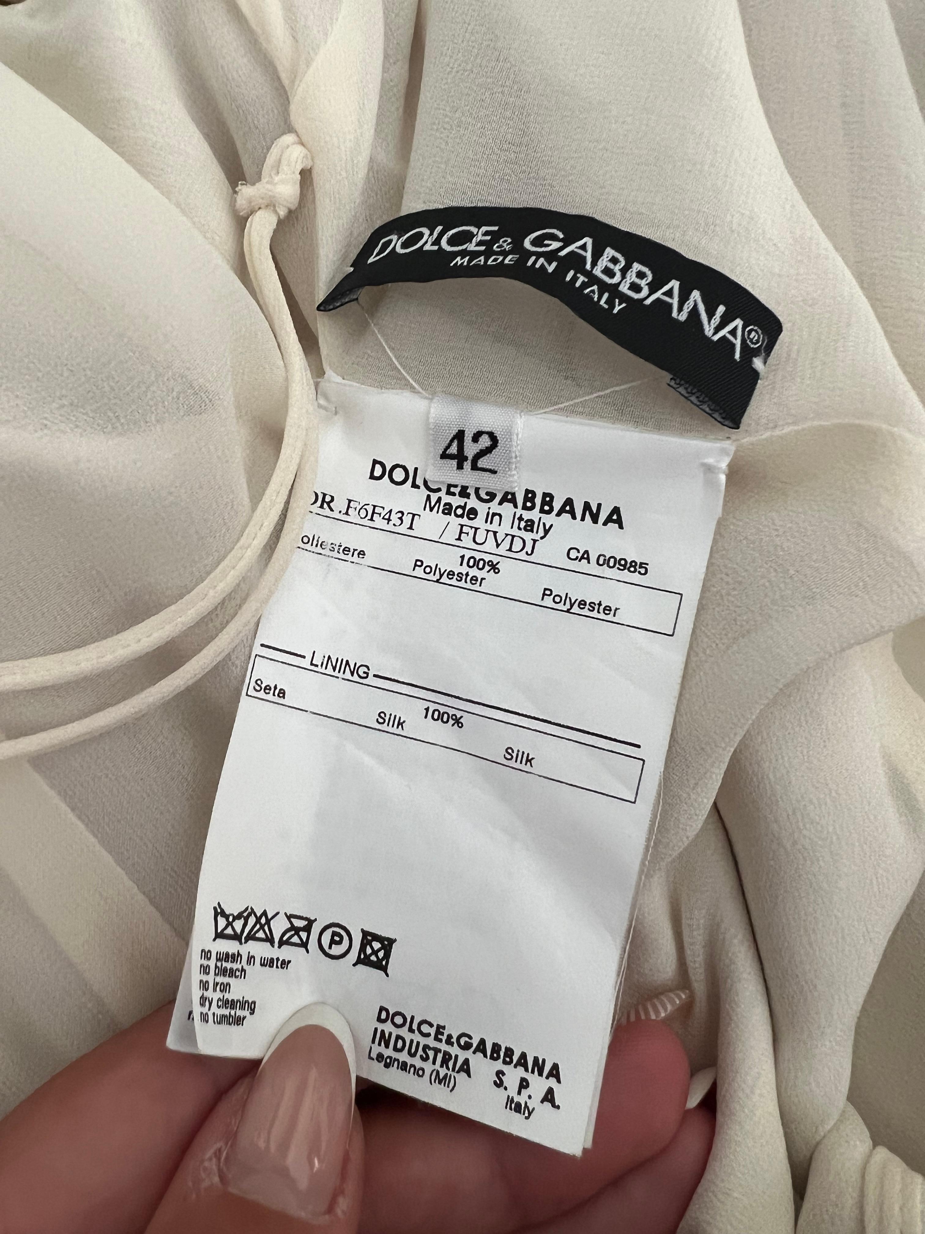 Dolce & Gabbana Mini Dress, Size 42 For Sale 5