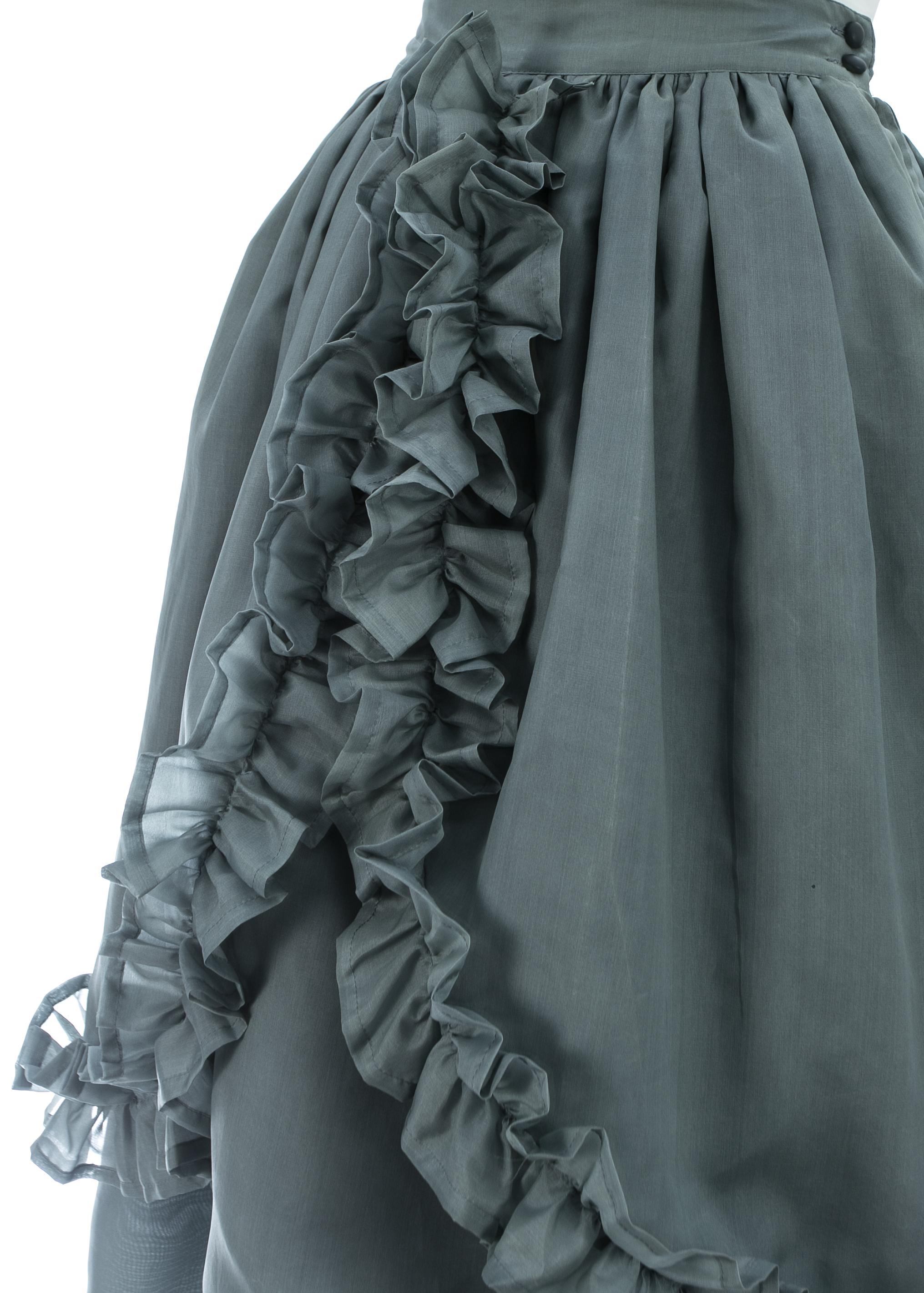 ruffle bustle skirt