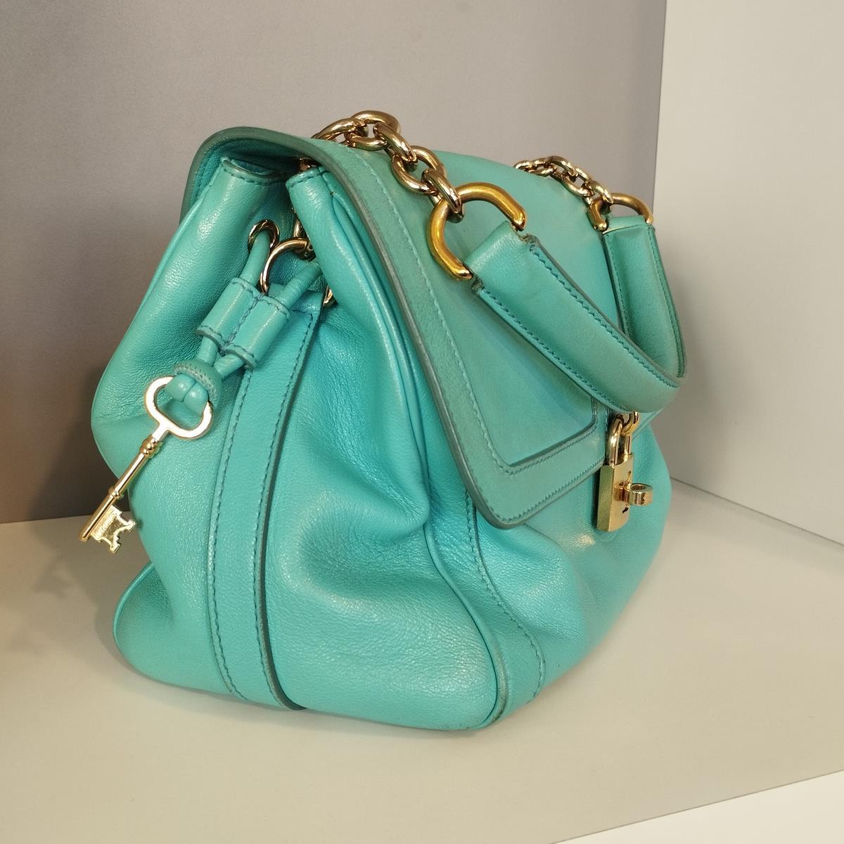 Blue Dolce & Gabbana Miss Bonita Azure Bag For Sale
